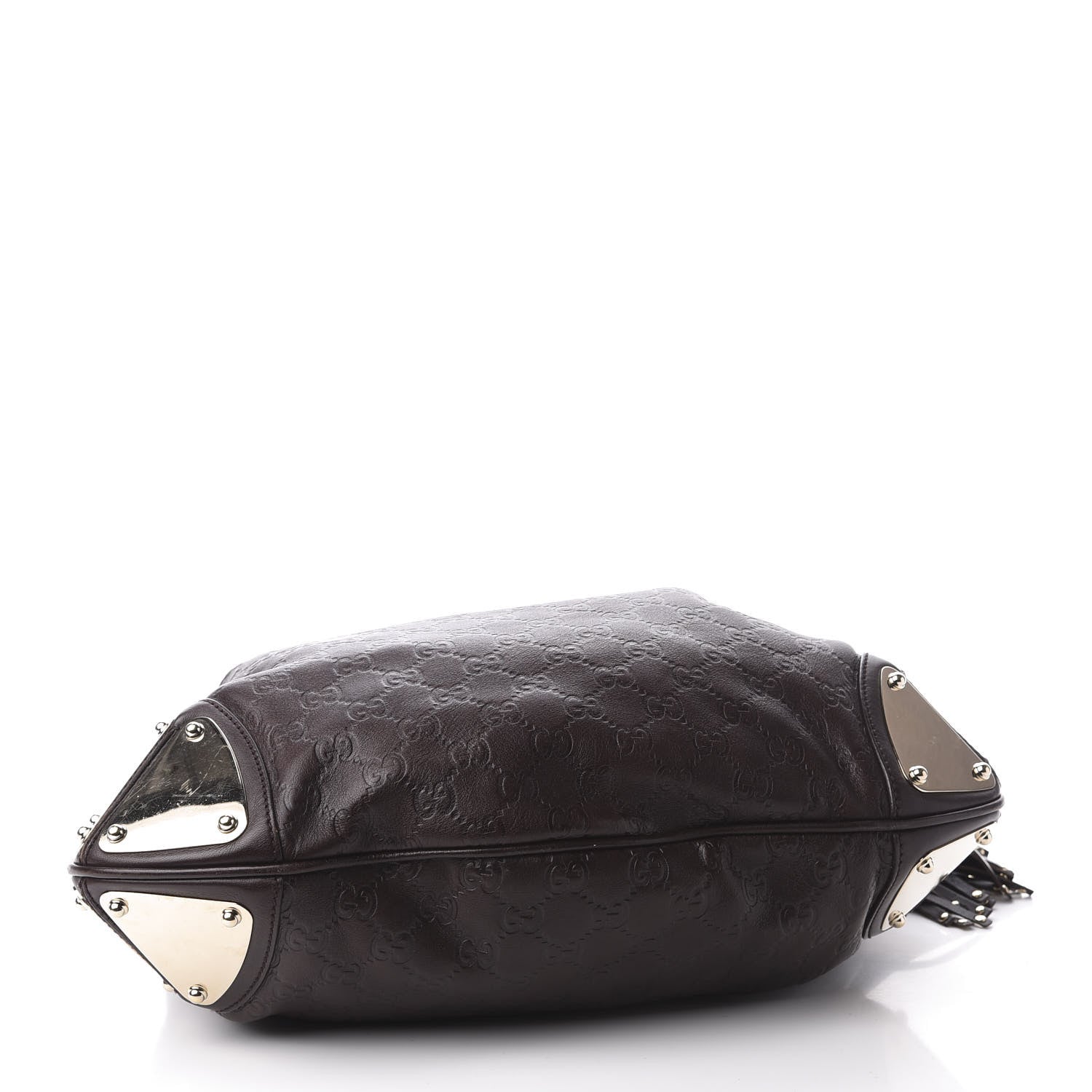 Gucci Guccissima Medium Indy Top Handle Hobo Dark Brown 3 of 13