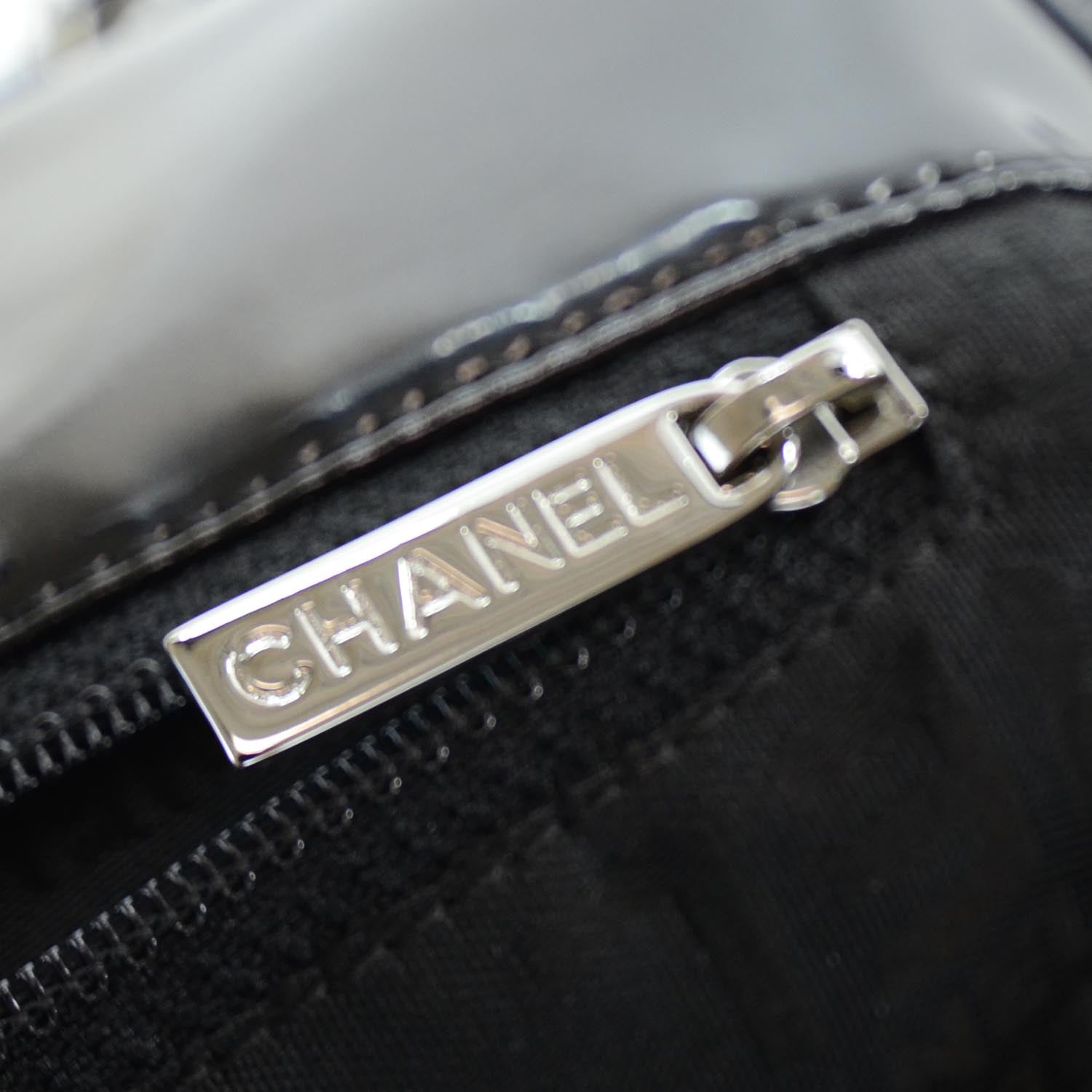 Chanel Vinyl XL Coco Cabas Black 10 of 12