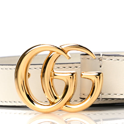 Gucci Plutone Calfskin Double G 20mm Belt 80 32 Mystic White 2 of 7
