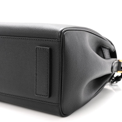 Versace Grained Calfskin La Medusa Top Handle Bag Black Lilac 9 of 9