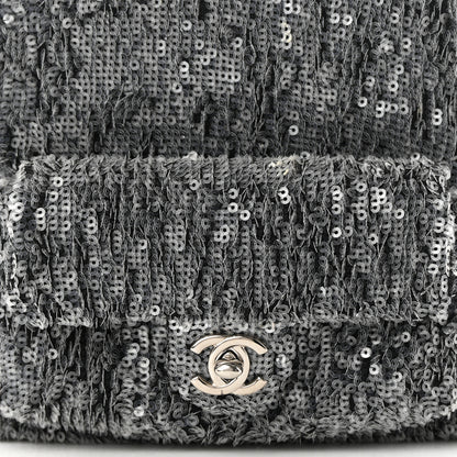 Chanel Sequin Waterfall Backpack Grey 8 of 10