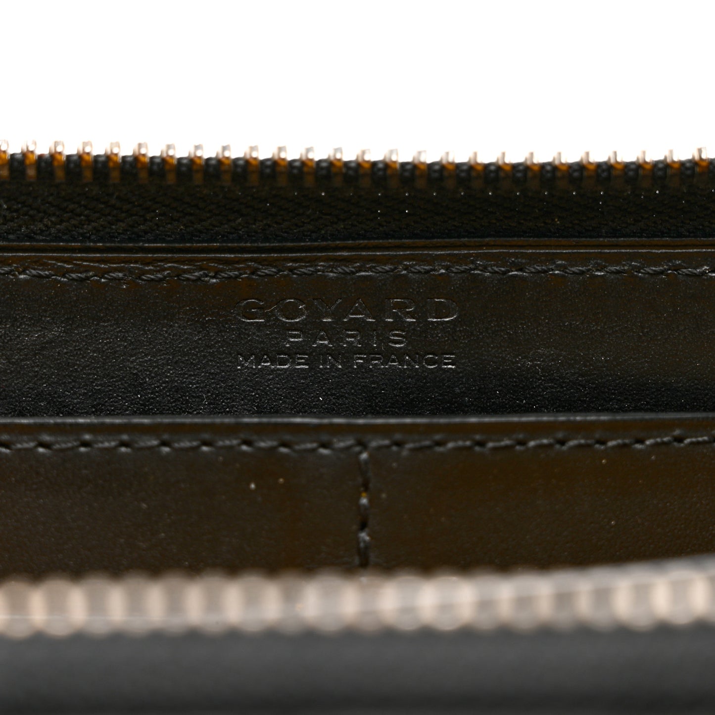 Goyardine Matignon Zip Around GM Wallet Black