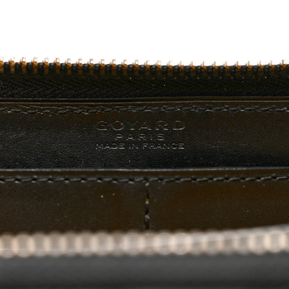 Goyard Goyardine Matignon Zip Around GM Wallet Black 6 of 8