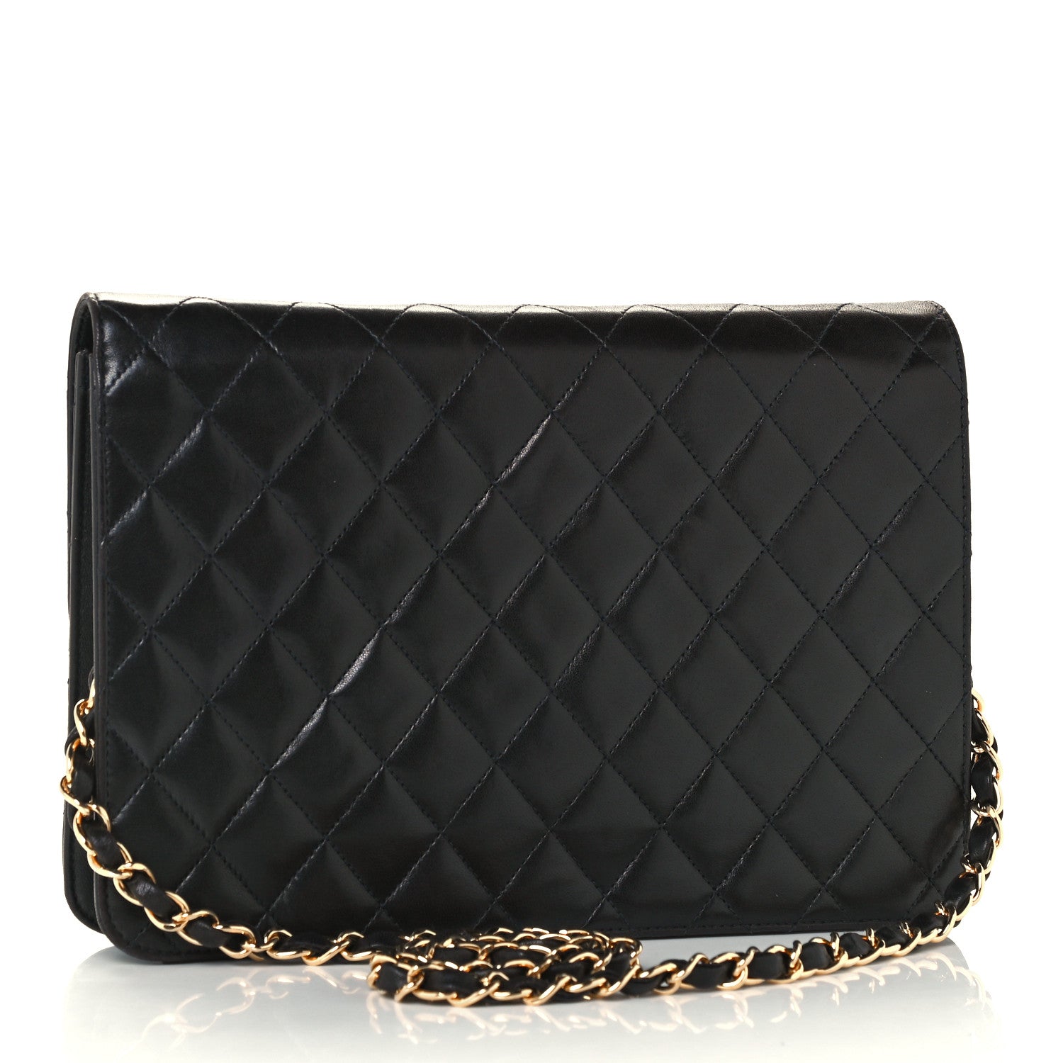 Chanel Lambskin Quilted Jumbo Single Flap Black 2 of 11