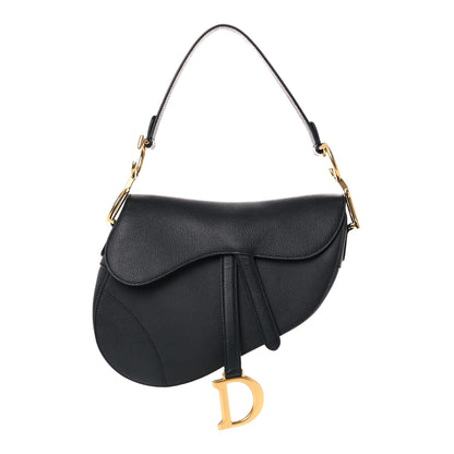 Christian Dior Grained Calfskin Saddle Bag Black 1 of 18