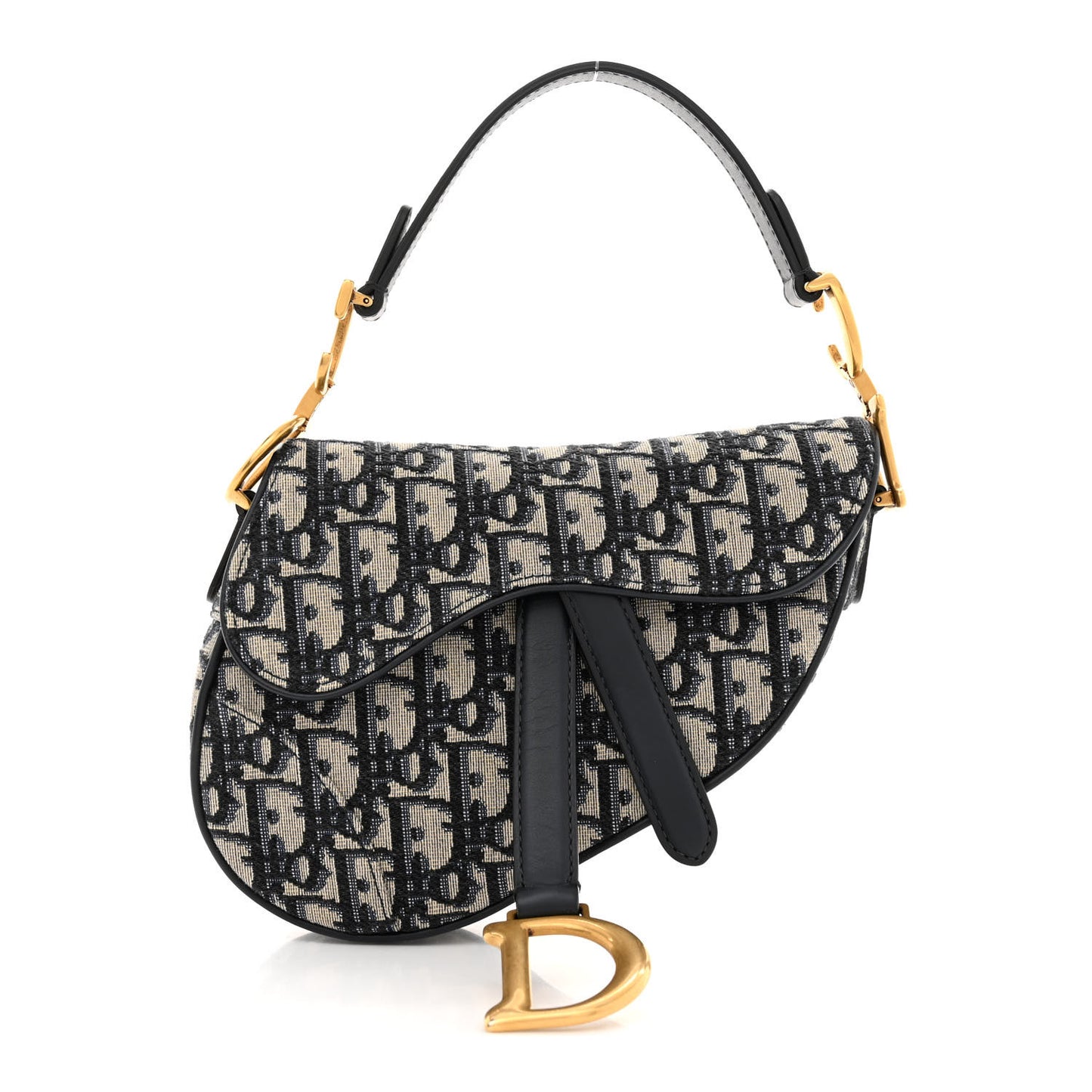 Oblique Mini Saddle Bag Blue