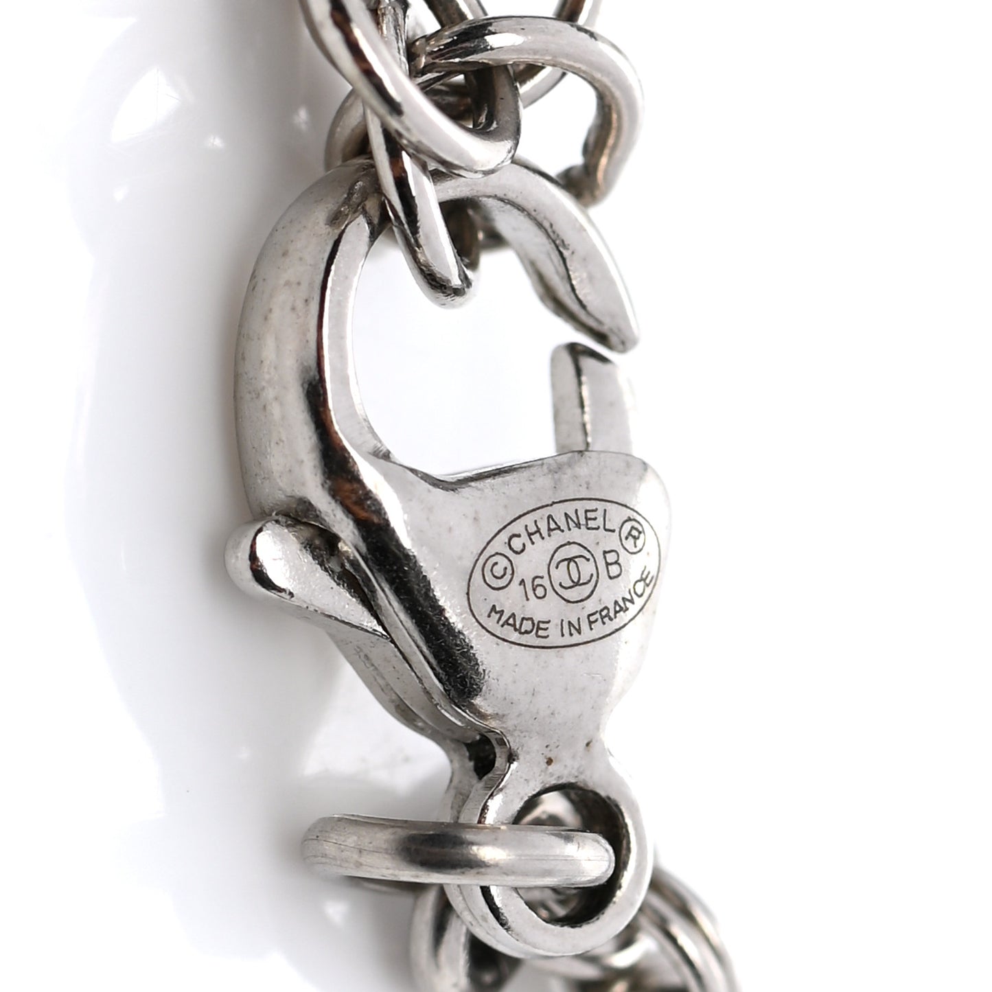 Crystal Pearl CC Bracelet Silver Mukticolor