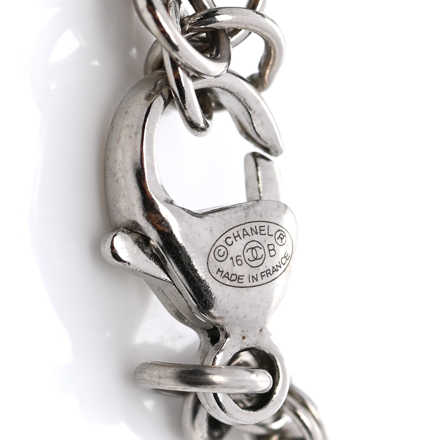 Chanel Crystal Pearl CC Bracelet Silver Mukticolor 5 of 5