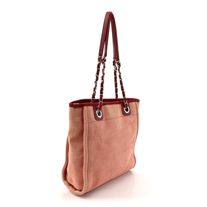 Chanel Canvas Mini Deauville Tote Red 3 of 14