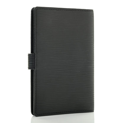 Louis Vuitton Epi Small Ring Agenda Cover Black 3 of 7