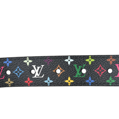 Louis Vuitton LV X TM Monogram Multicolor D Ring Belt 90 36 Black 4 of 5