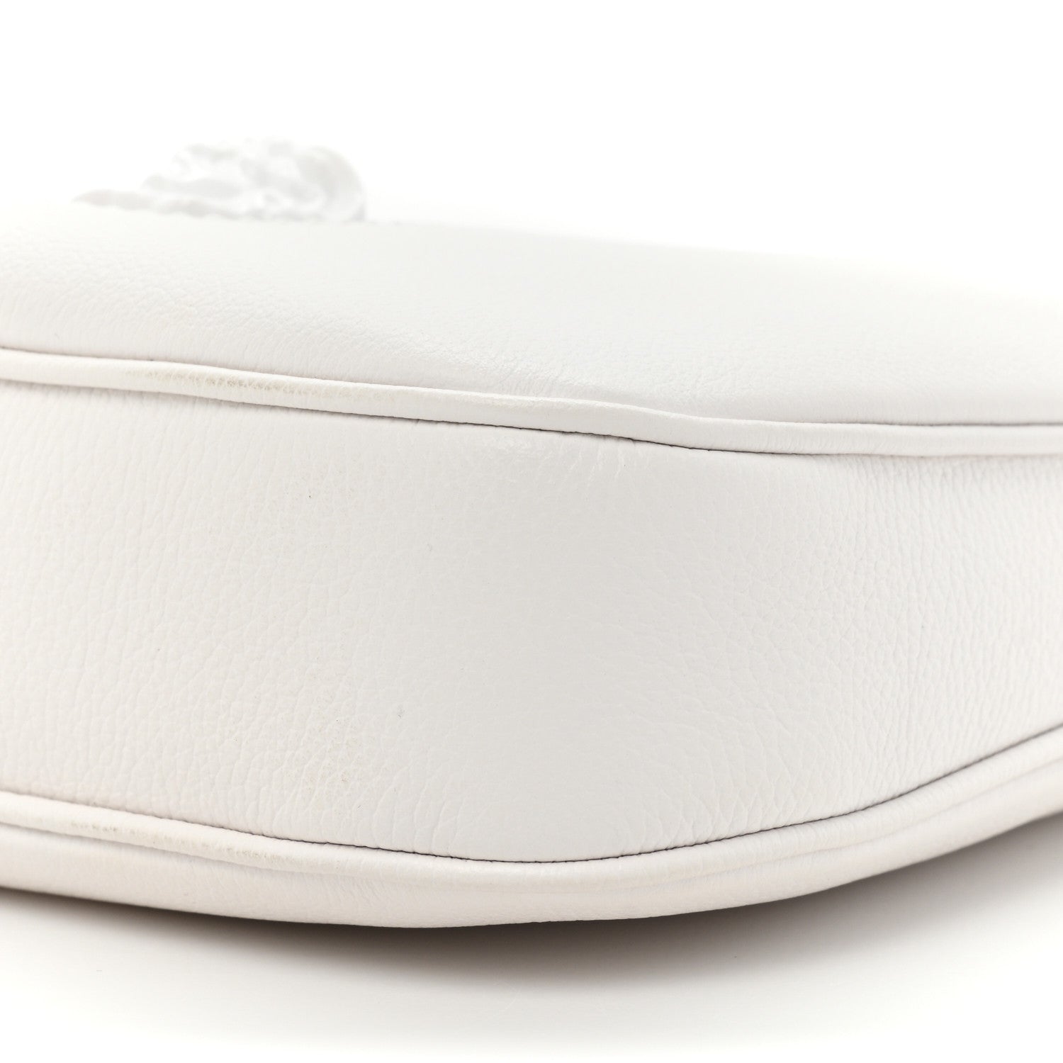 Versace Calfskin La Medusa Small Hobo Crossbody Optical White 7 of 12