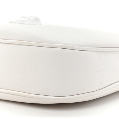 Versace Calfskin La Medusa Small Hobo Crossbody Optical White 7 of 12
