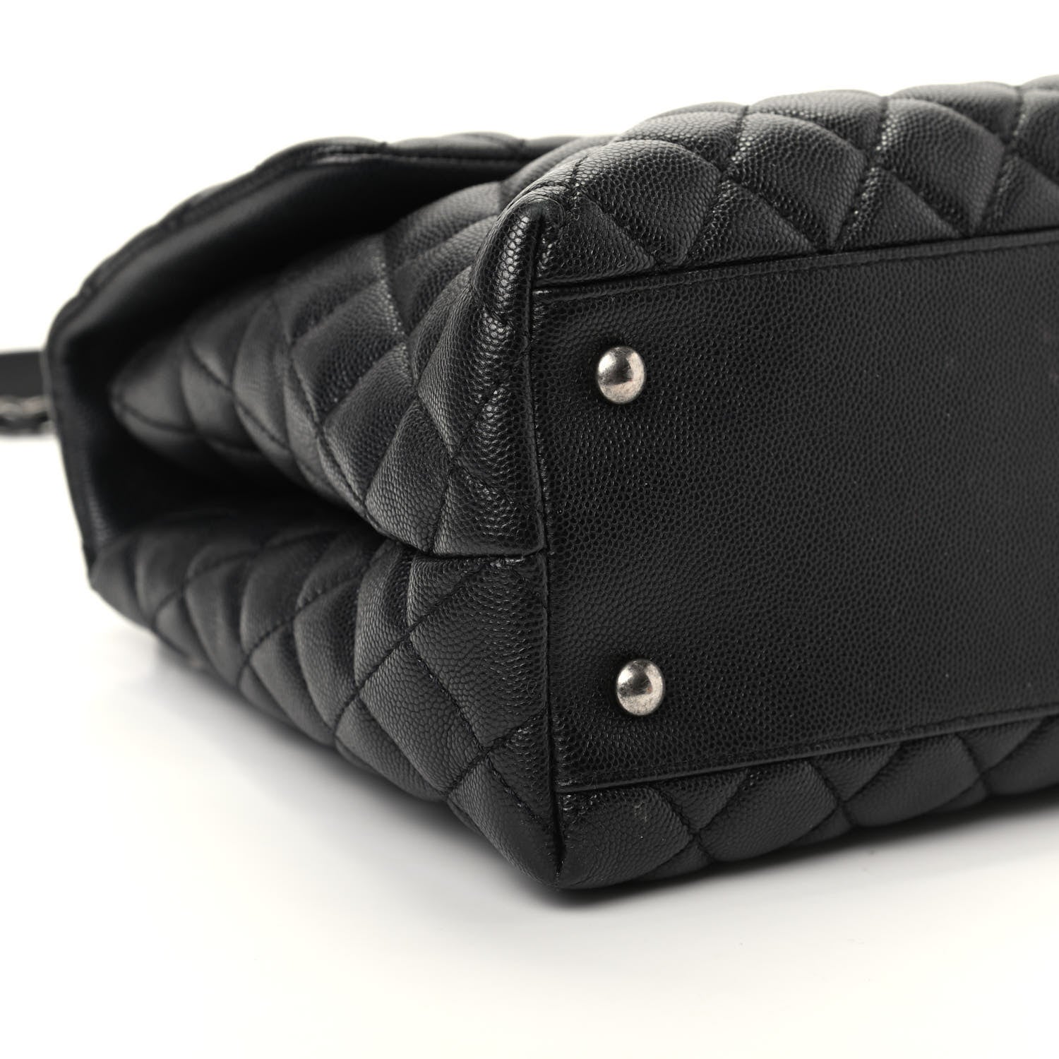 Chanel Caviar Quilted Medium Coco Handle Flap Black 10 of 18