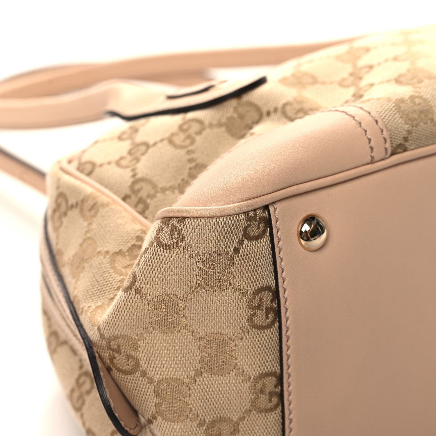 Gucci Monogram Small Princy Satchel Pink 11 of 12