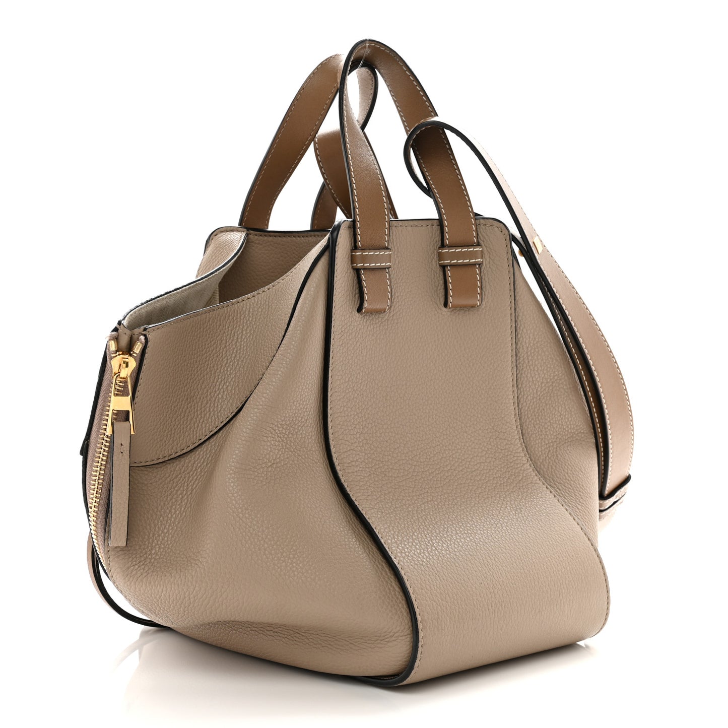 Calfskin Small Hammock Shoulder Bag Sand Mink