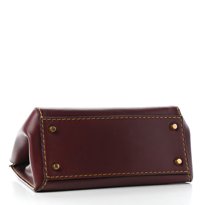 Celine Smooth Calfskin Small Edge Shoulder Bag Burgundy 4 of 8