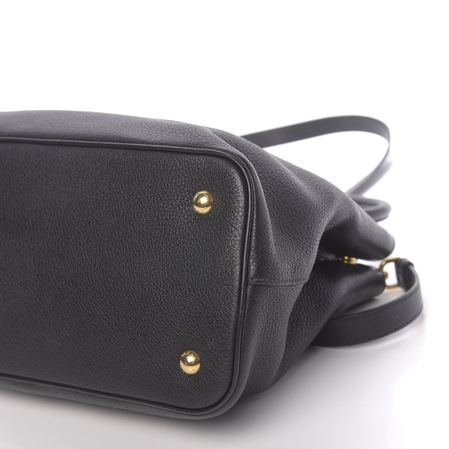 Prada Vitello Daino Tote Black 10 of 10