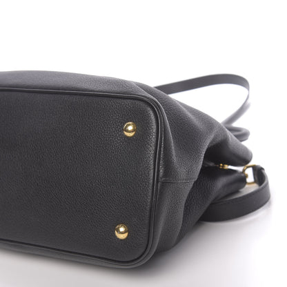 Prada Vitello Daino Tote Black 10 of 10