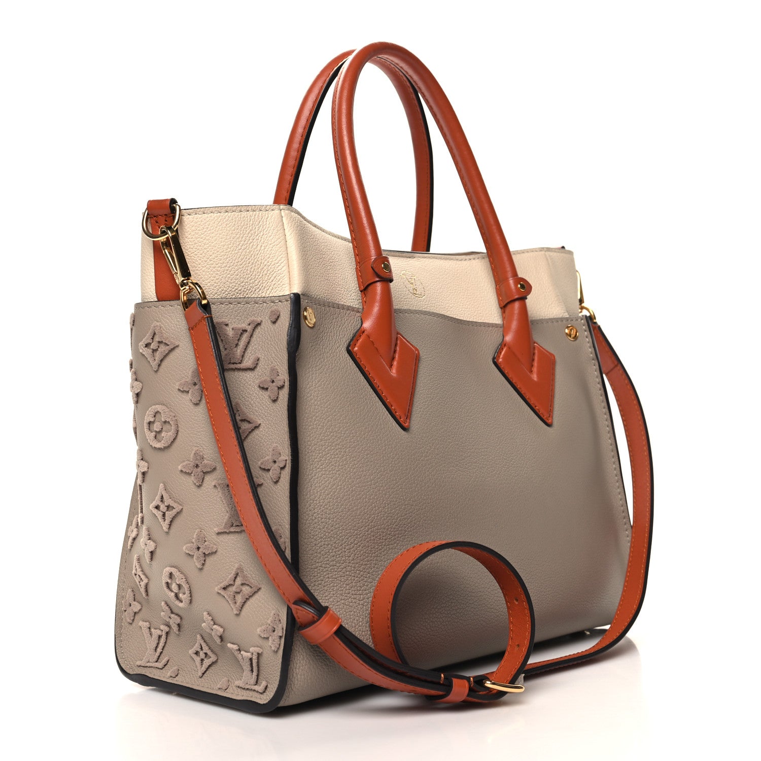 Louis Vuitton Calfskin Monogram Tufting On My Side Galet 3 of 9