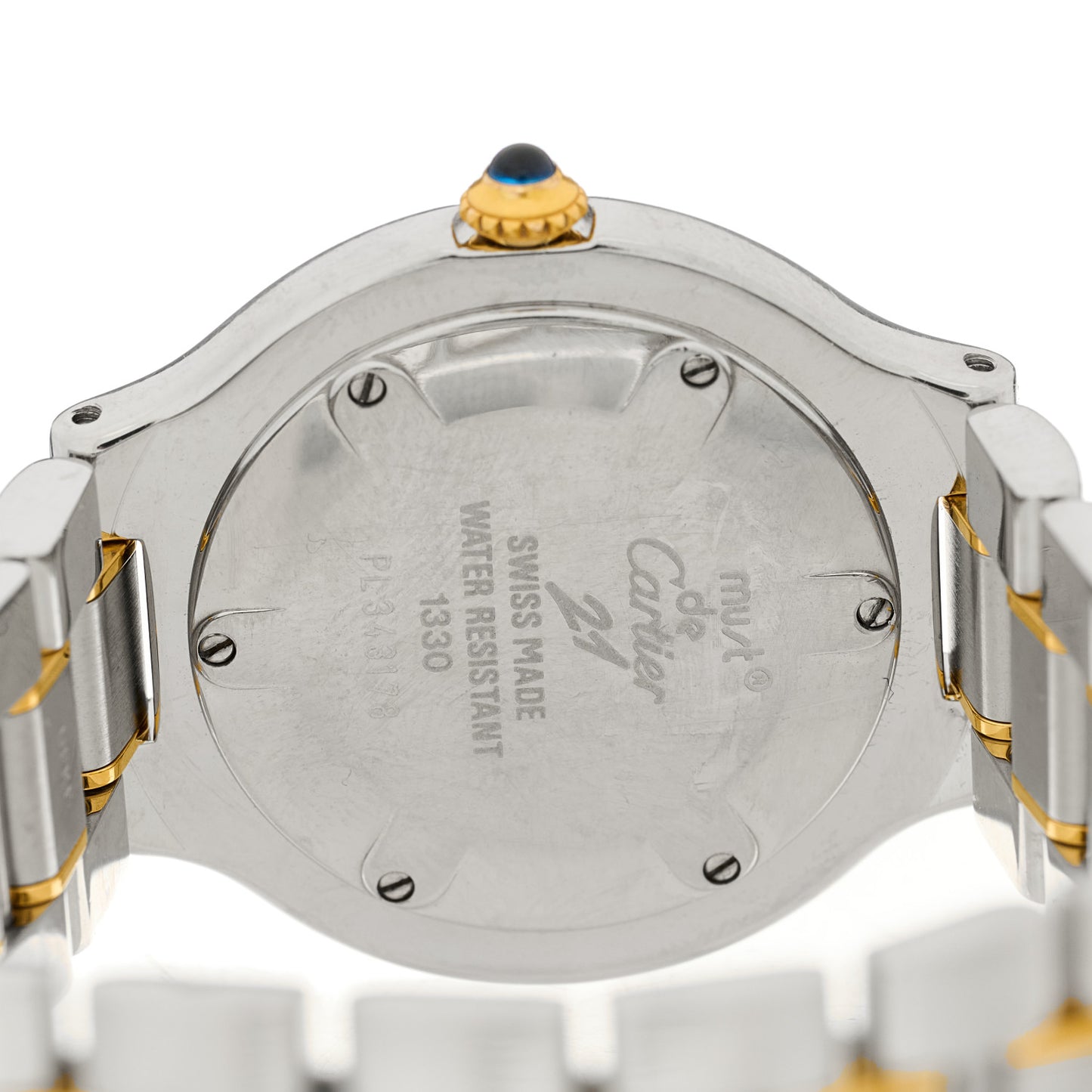 Stainless Steel 18K Yellow Gold 31mm Must De 21 Quartz Watch