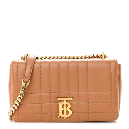 Burberry Lambskin Quilted Small Lola Bag Maple Brown 1 of 9
