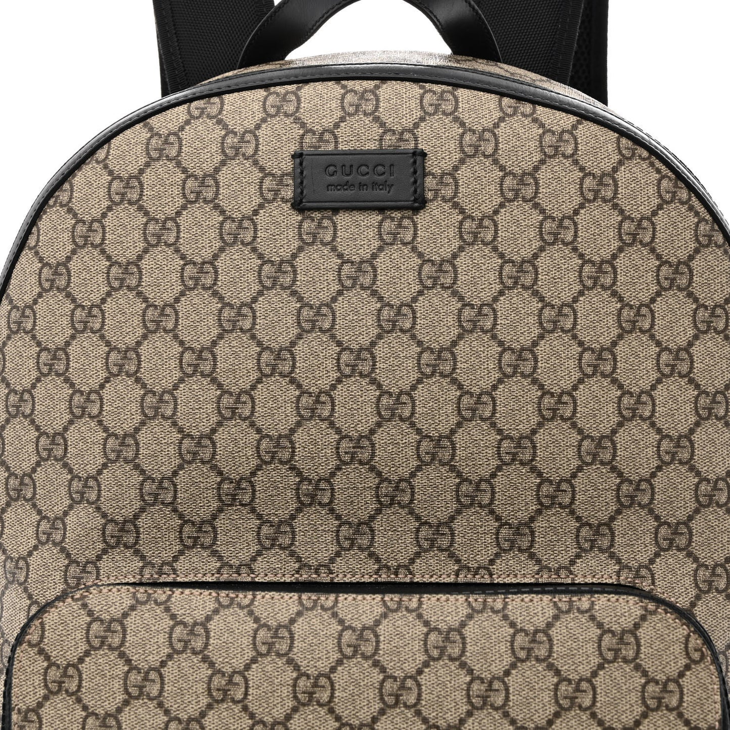GG Supreme Monogram Medium Backpack Black