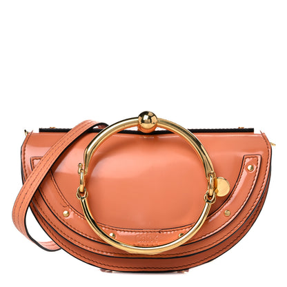 Chloe Spazzolato Sfumato Lambskin Calfskin Small Nile Bracelet Minaudiere Bag Ideal Blush 1 of 14