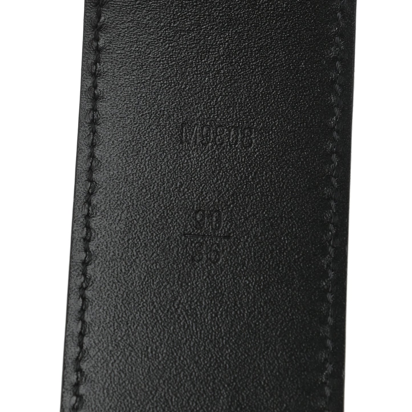 Damier Graphite 40mm LV Initiales Belt 90 36