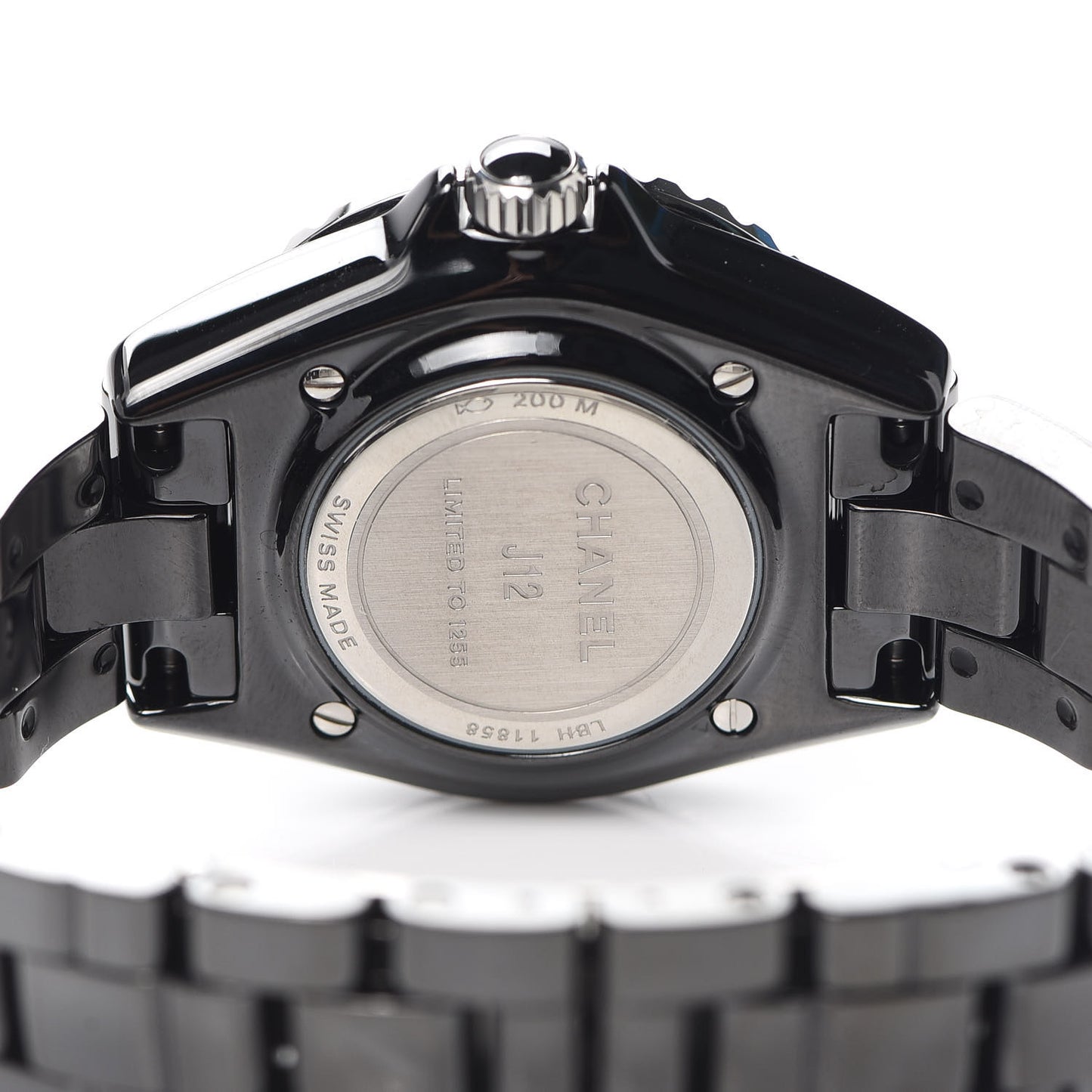 Stainless Steel Ceramic 33mm J12 Electro Quartz Watch Black