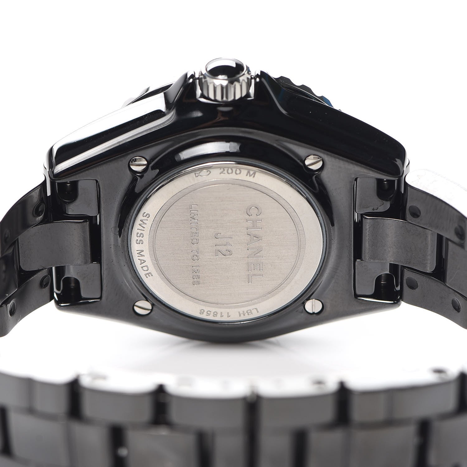 Chanel Stainless Steel Ceramic 33mm J12 Electro Quartz Watch Black 3 of 6