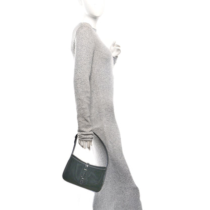 Saint Laurent Patent Le 5 A 7 Monochrome Hobo Black 2 of 12