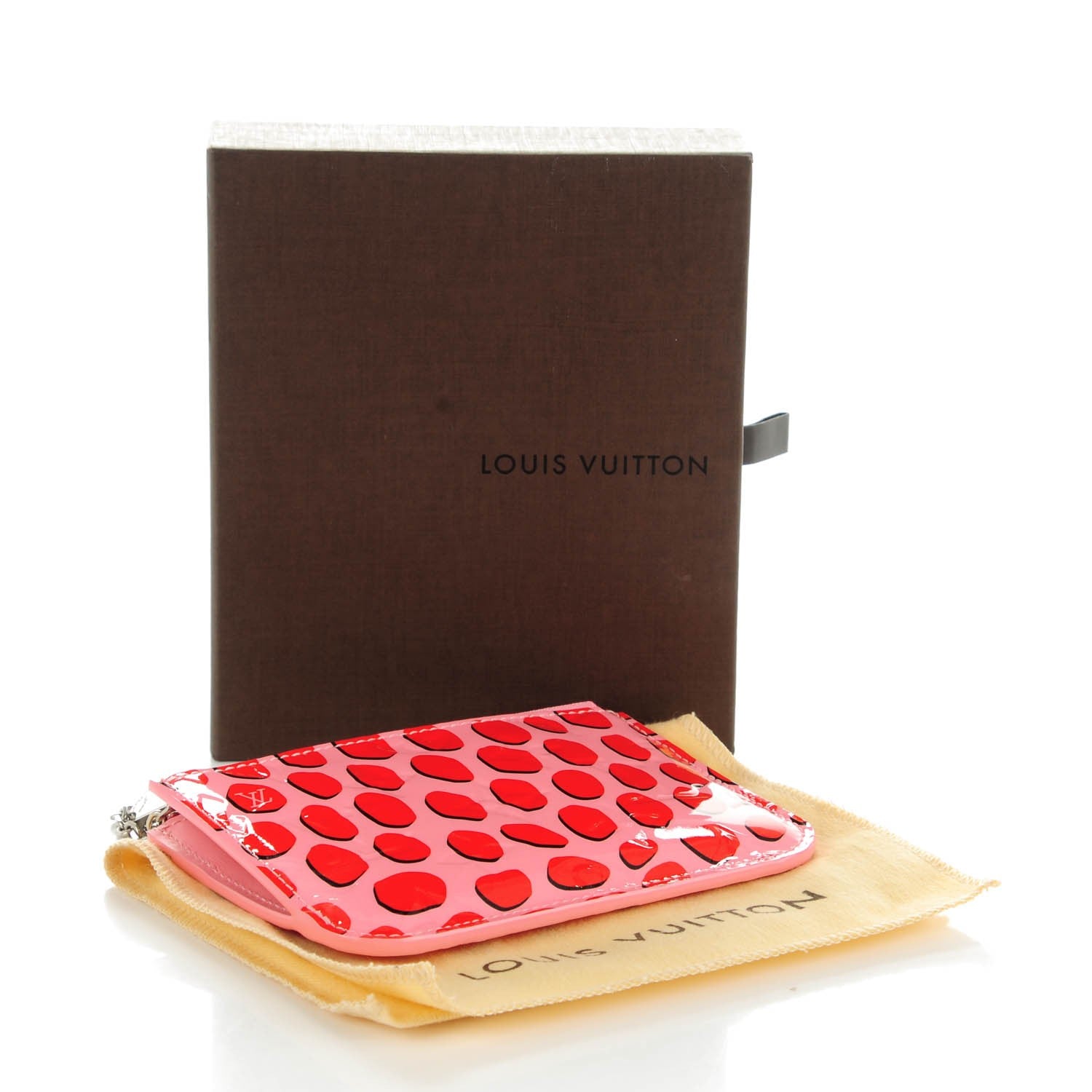 Louis Vuitton Vernis Jungle Dots Key Pouch Sugar Pink Poppy 4 of 7
