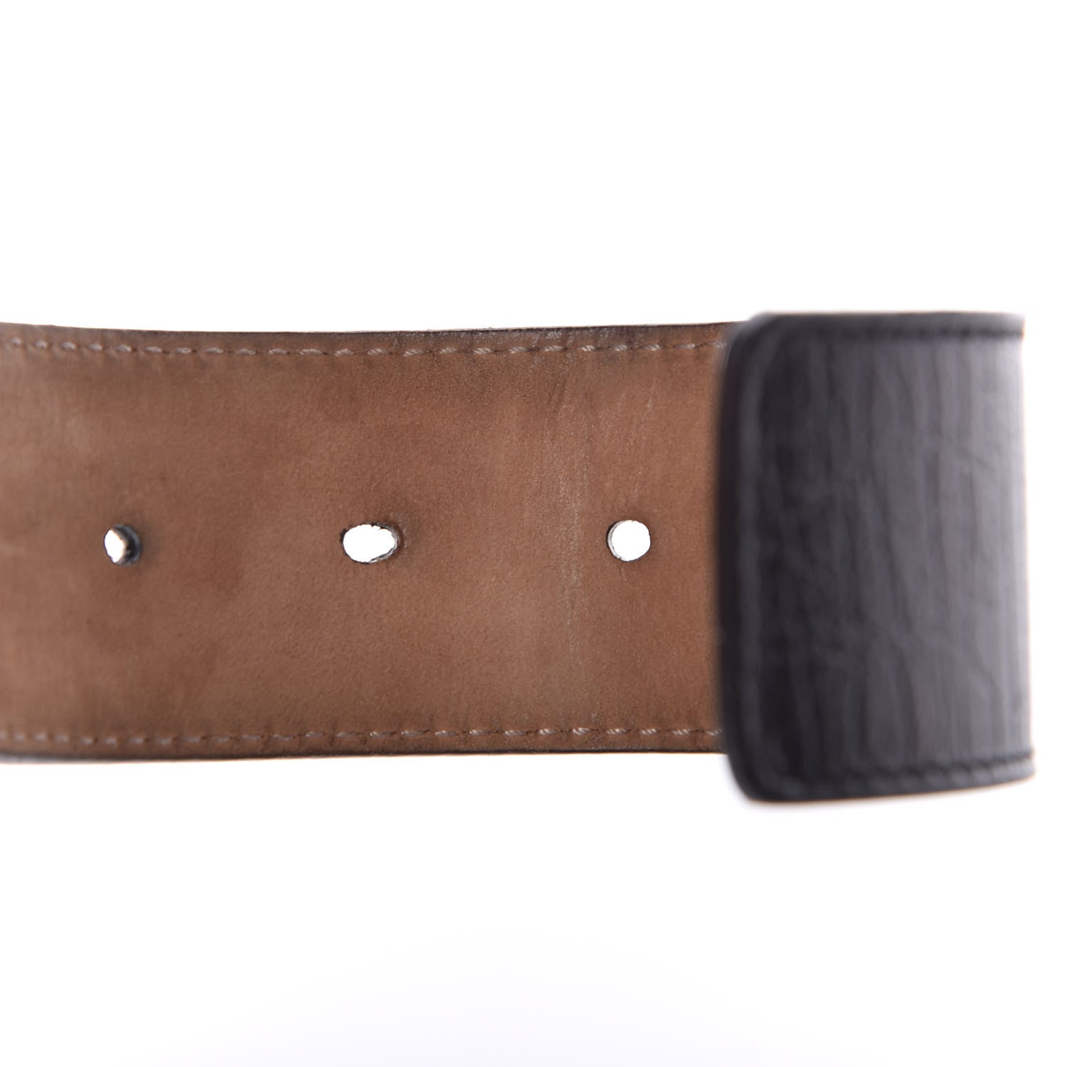 Gucci Calfskin Web Interlocking G Belt 105 42 Black 5 of 9