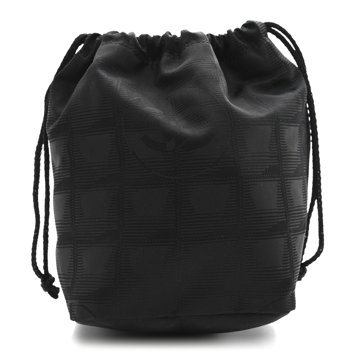 Chanel Nylon Travel Drawstring Bag Black 1 of 10