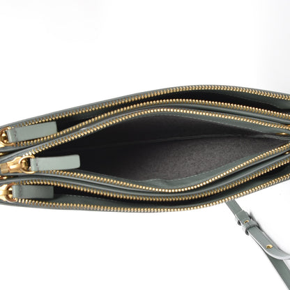 Celine Lambskin Large Trio Crossbody Bag Jade 5 of 7