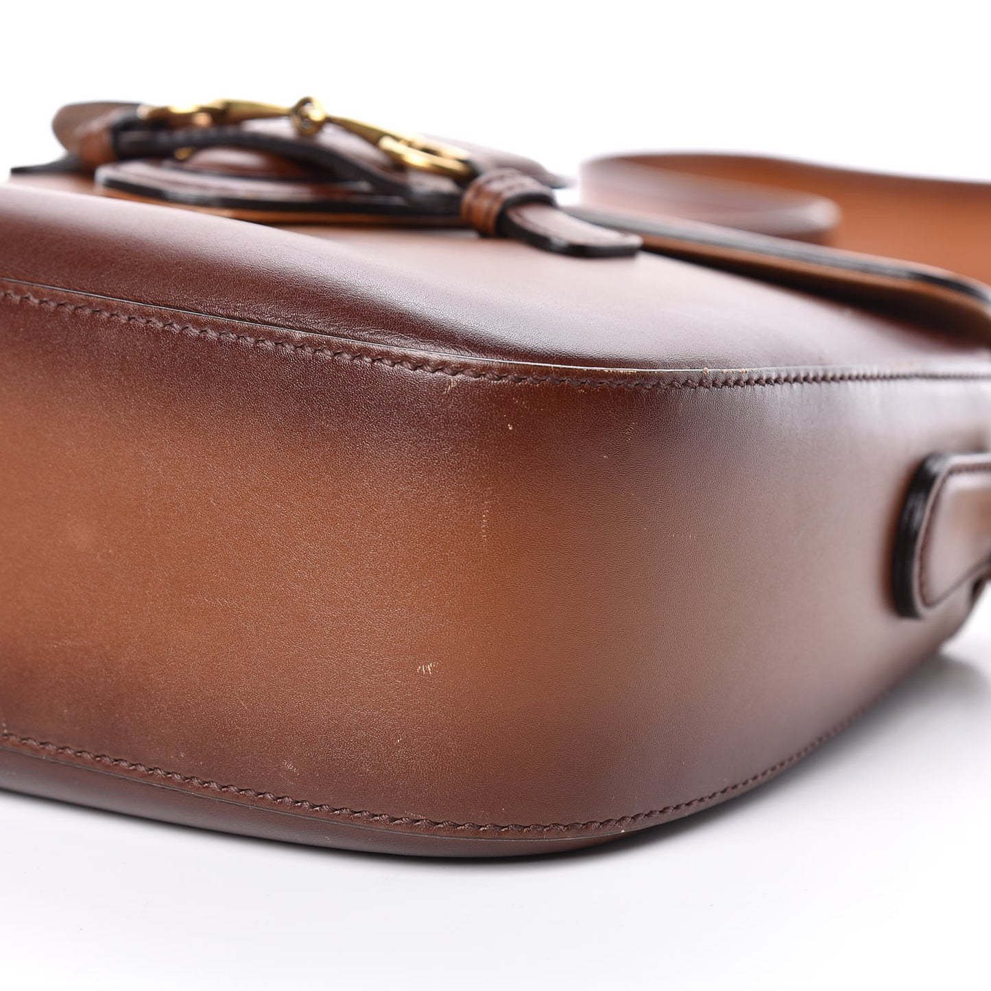 Calfskin Medium Lady Web Shoulder Bag Cuir