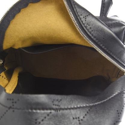 Stella McCartney Eco Alter Nappa Perforated Logo Mini Backpack Black 4 of 7