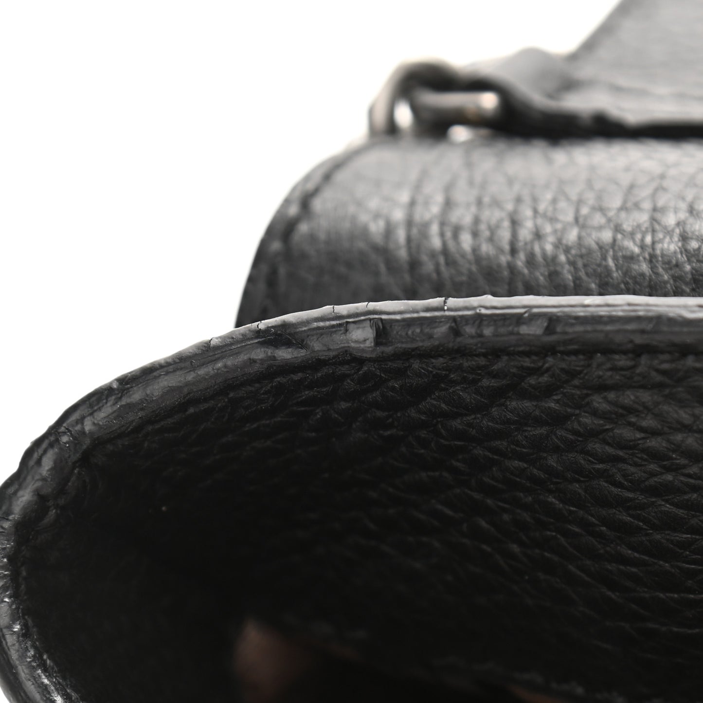 Calf Hair Calfskin Leopard Print Mini Happy Crossbody Black