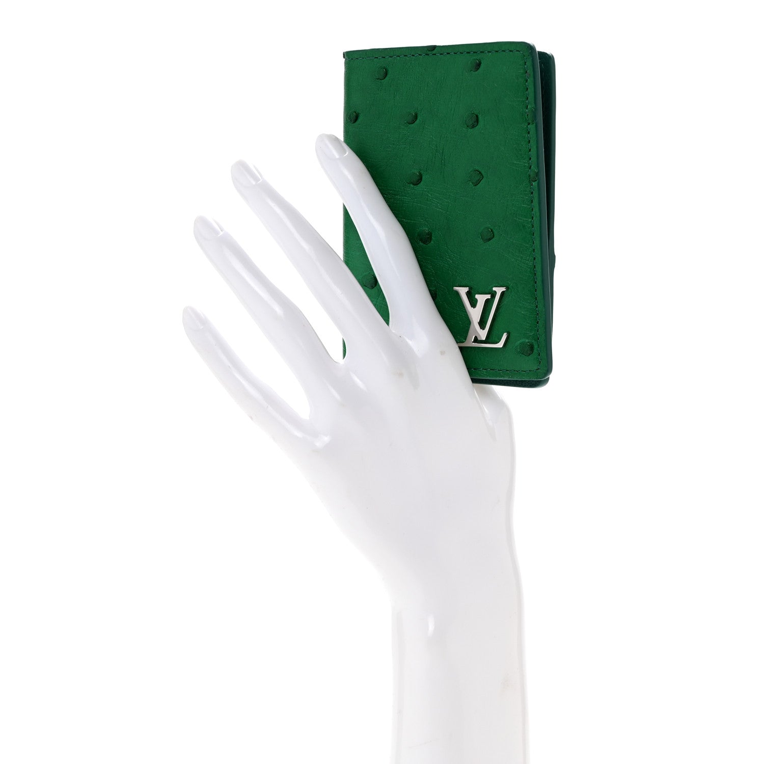 Louis Vuitton Ostrich Pocket Organizer Vert 2 of 7