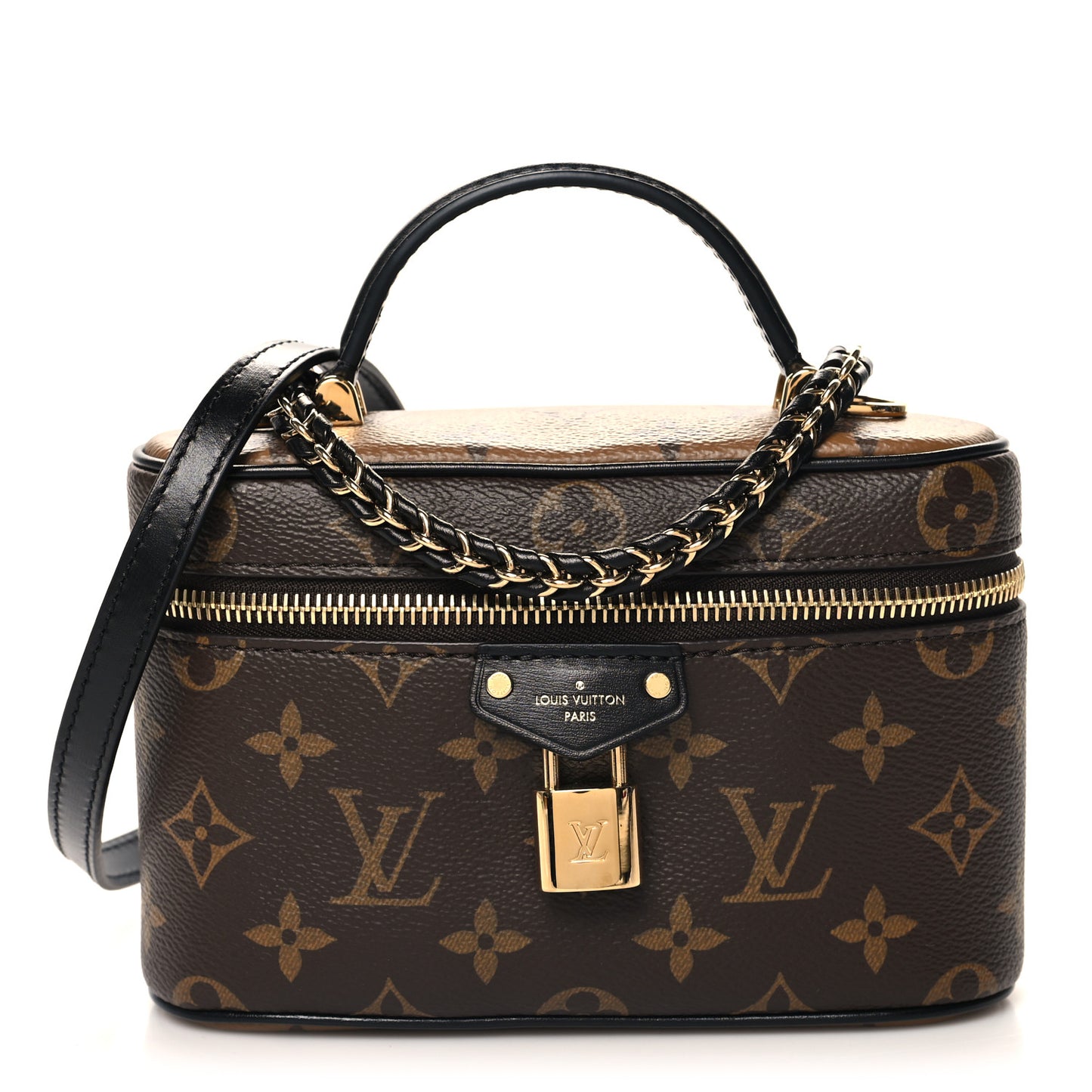 Reverse Monogram Vanity Chain Pouch