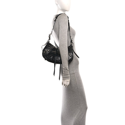 Balenciaga Agneau Arena Small Le Cagole Shoulder Bag Black 2 of 11