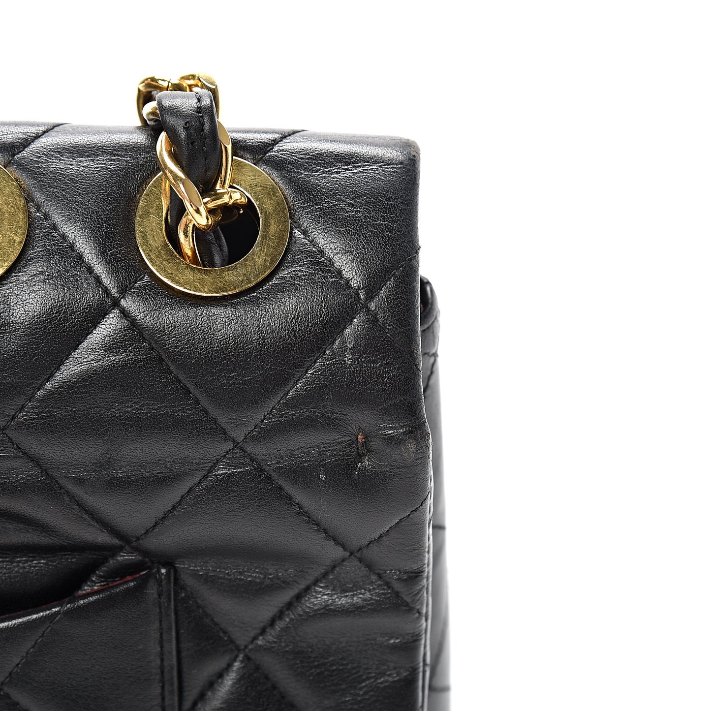 Lambskin Quilted XL Jumbo Single Flap Black