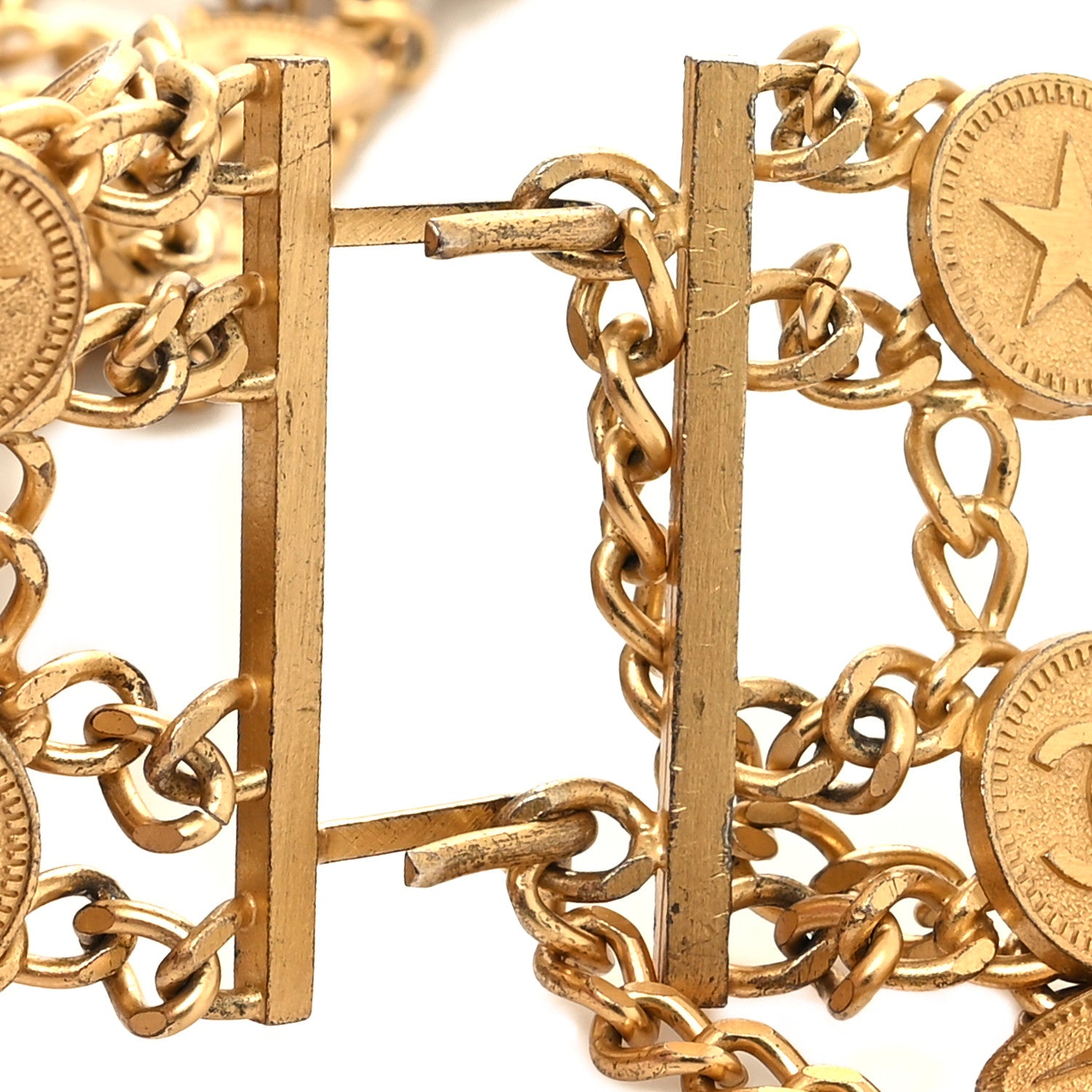 Chanel Chain Wide CC Star Medallion Belt Gold 3 of 5