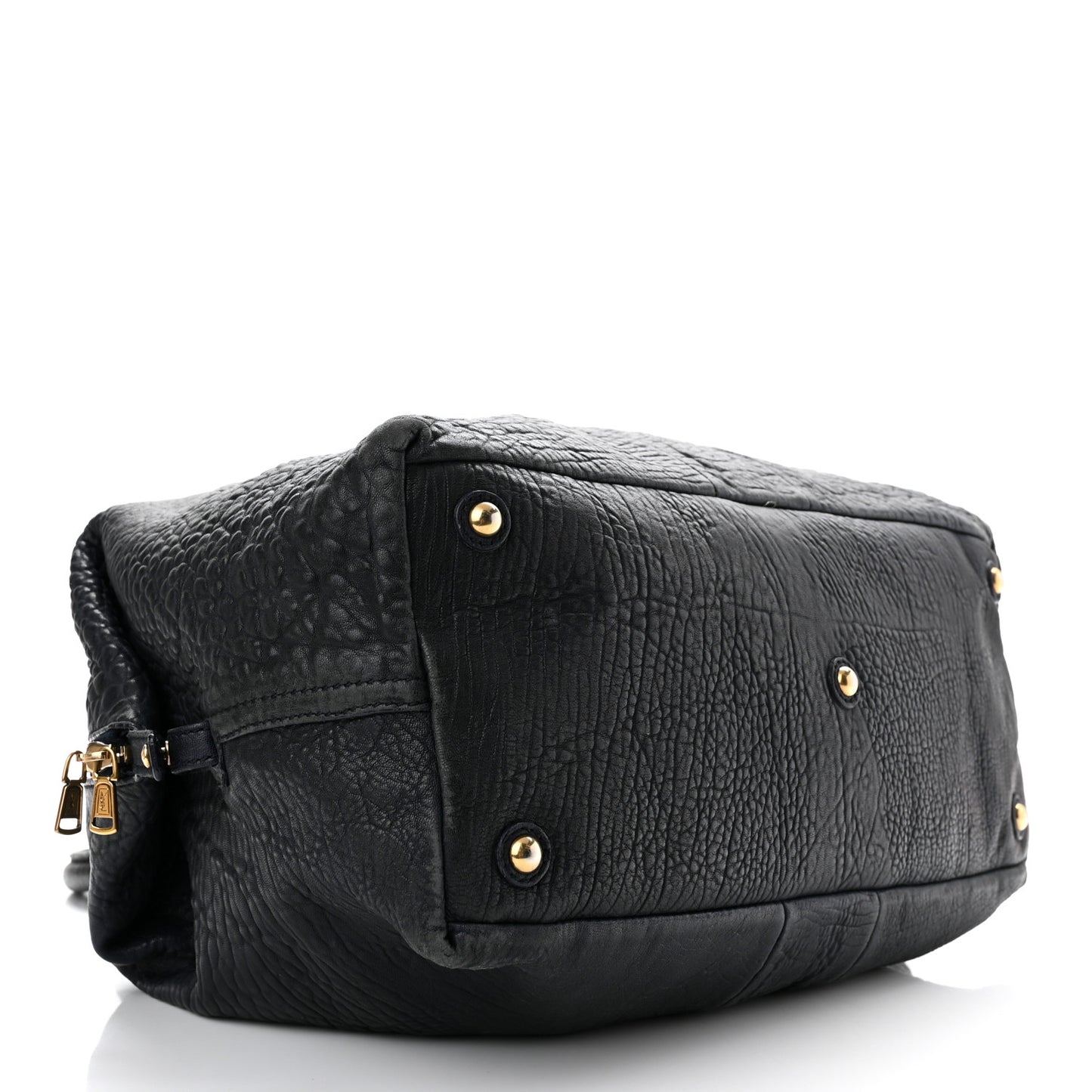 Pebbled Lambskin Medium Easy Sac Black