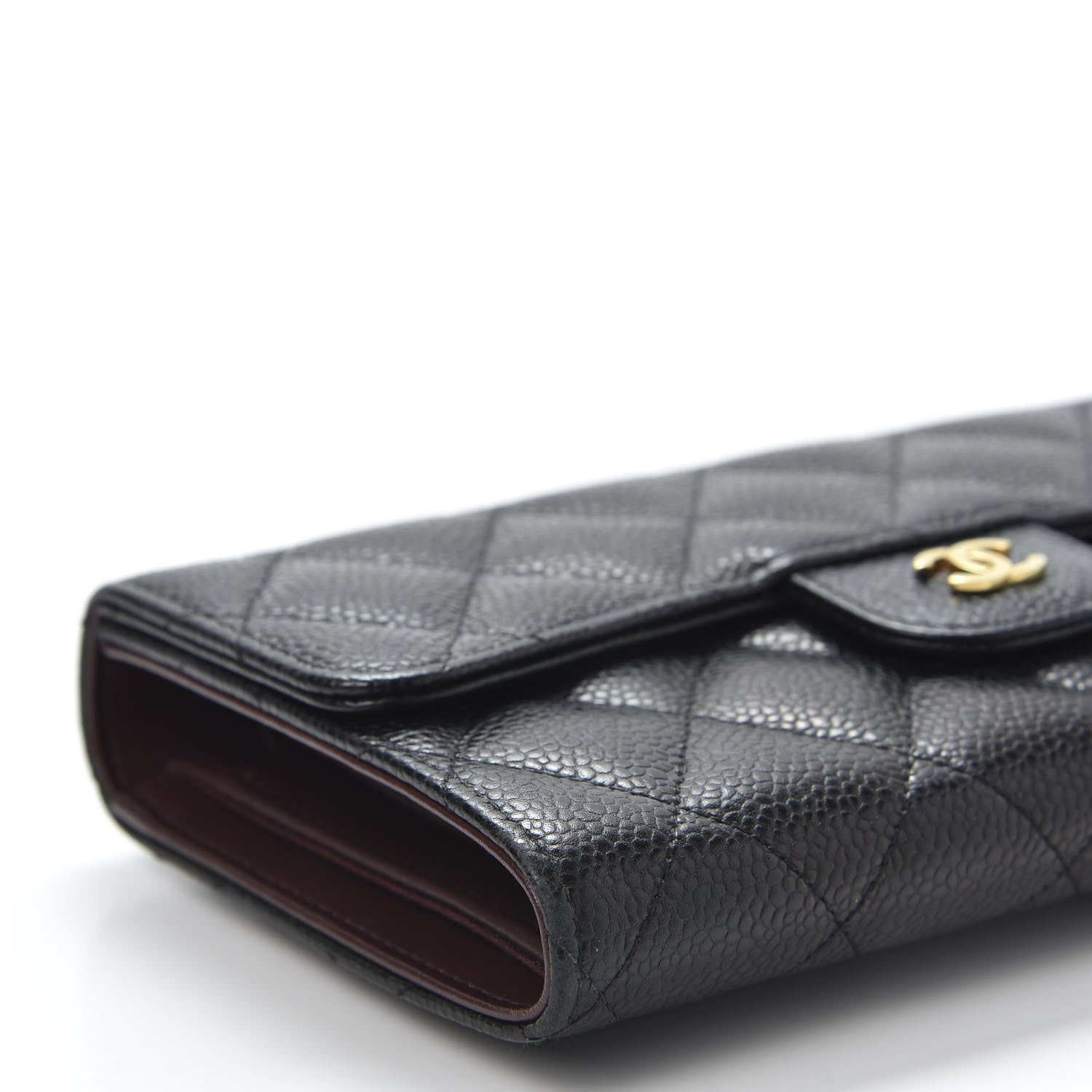 Chanel Caviar Quilted Large Flap Wallet Black 5 of 10