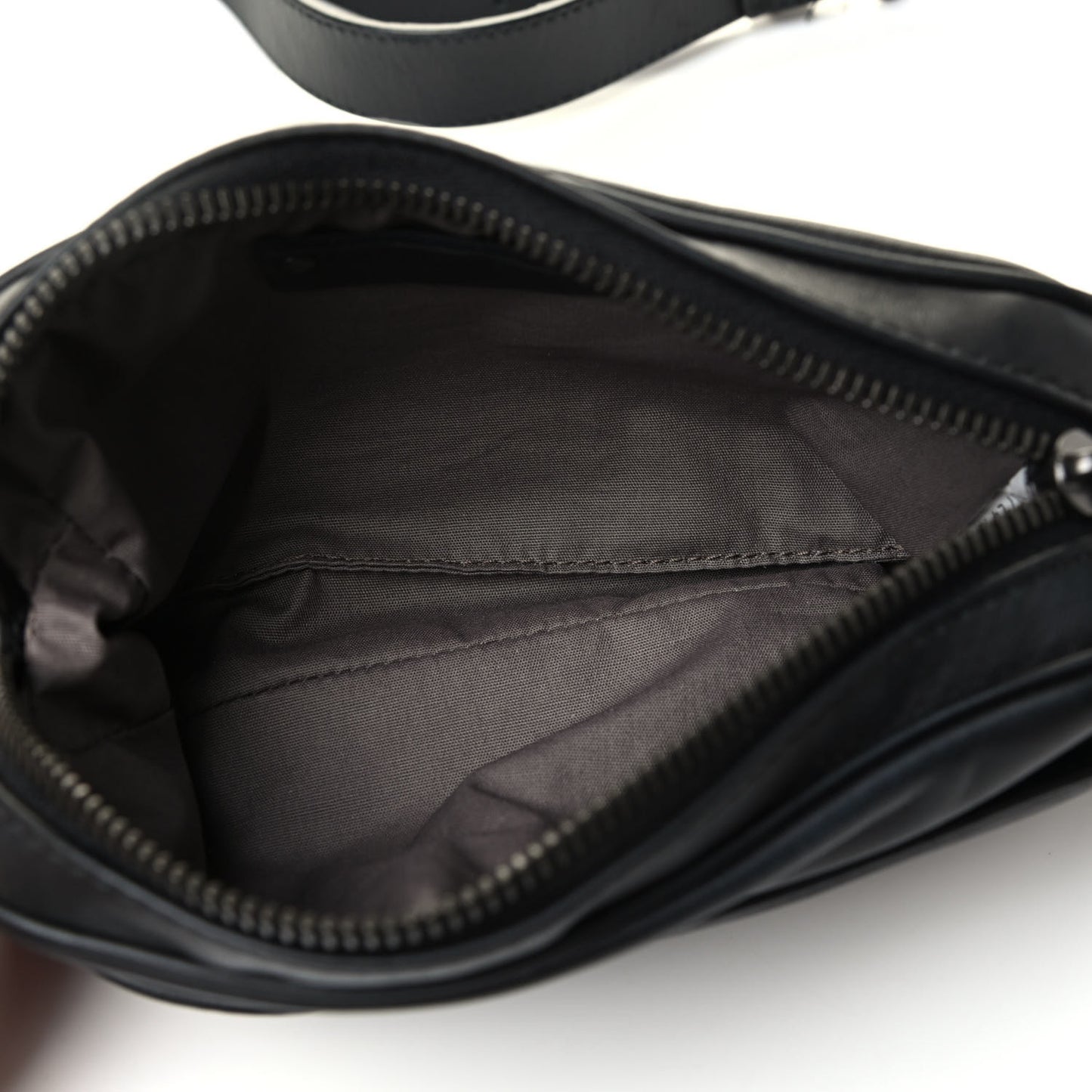 Nappa Intrecciato Belt Bag Black