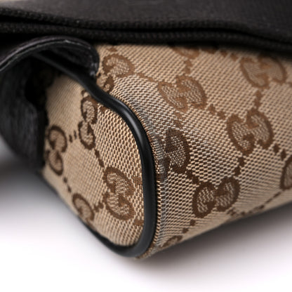 Gucci Monogram Dollar Calfskin Belt Bag Beige Ebony Testa di Moro Marrone Scuro 11 of 17