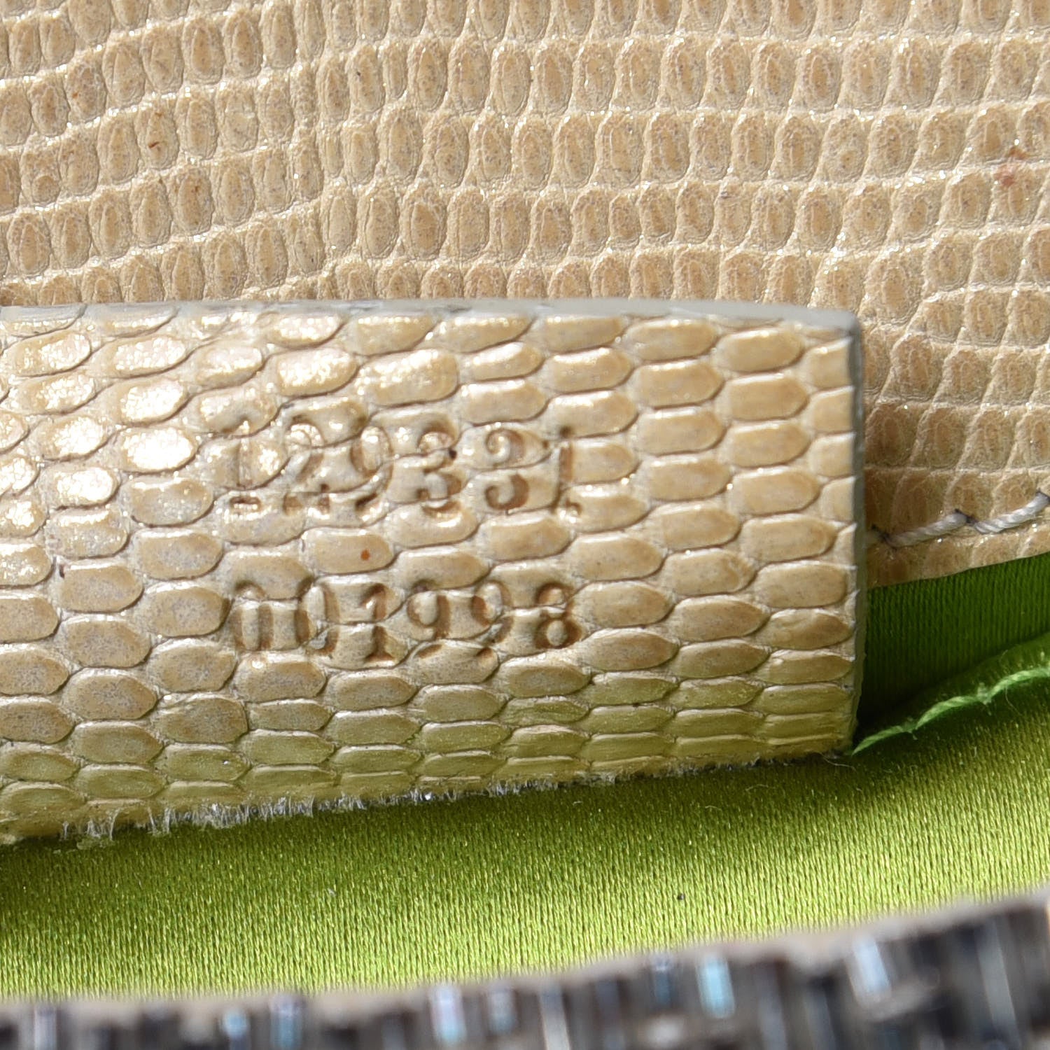 Gucci Monogram Lizard Jeweled Dragon Evening Bag 7 of 9