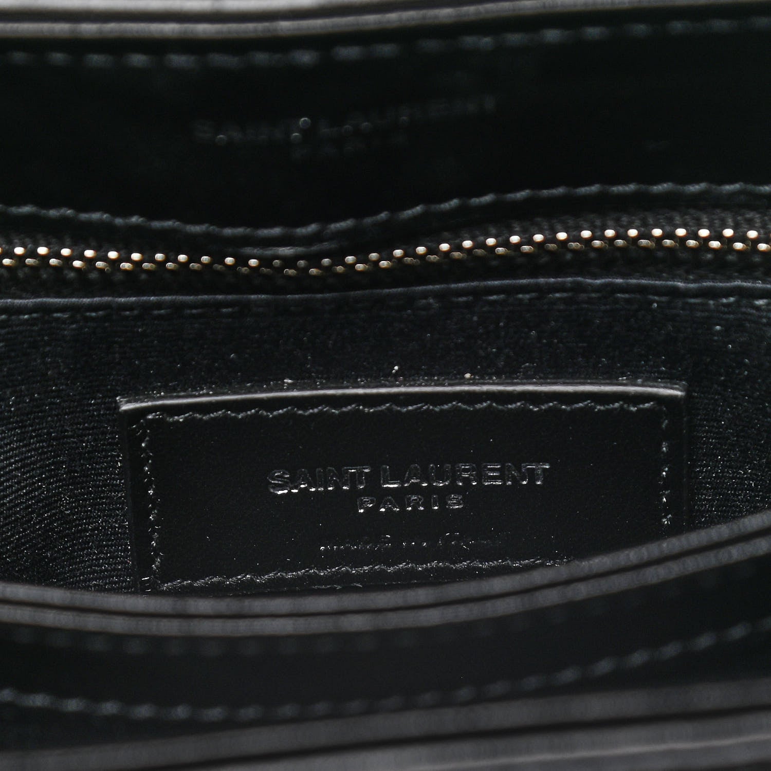 Saint Laurent Calfskin Y Quilted Monogram Toy Loulou Crossbody Bag Black 9 of 18
